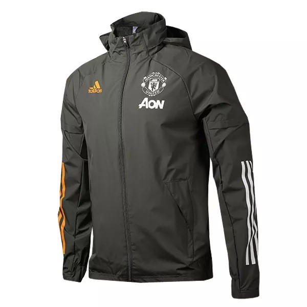 Windjacke Manchester United 2020-21 Schwarz Fussballtrikots Günstig